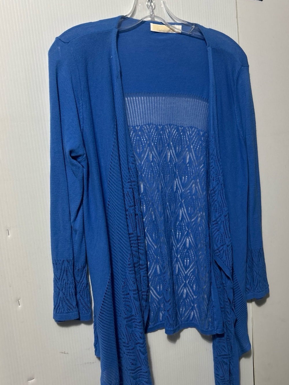 Christina Royal Blue Open-Front Knit Cardigan